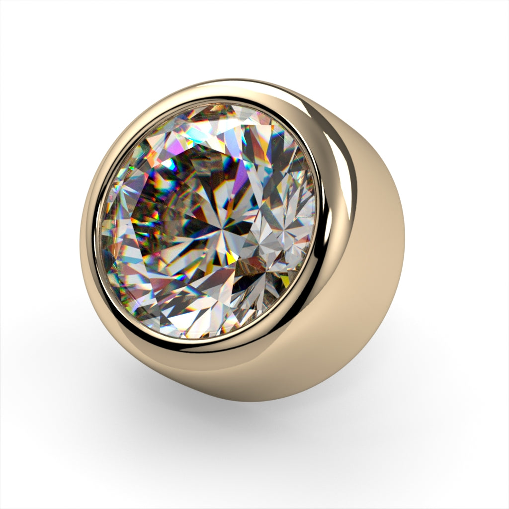 Bezel-Set End