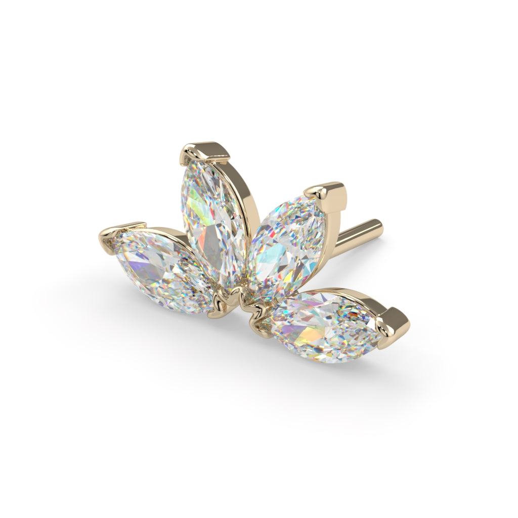 Quadruple Marquise Fan End