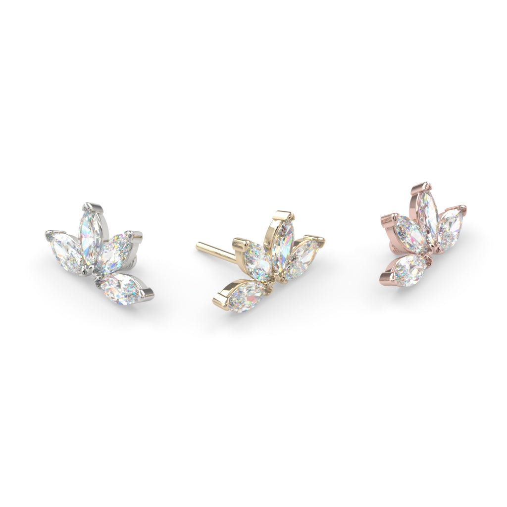 Quadruple Marquise Fan End