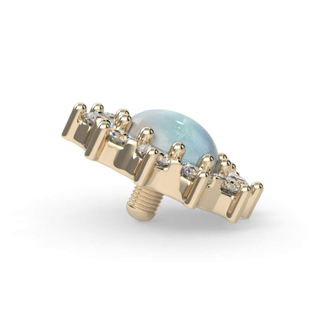 Victorian Oval Cabochon Cluster End