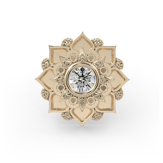Gem Mandala Flower End--CG22287