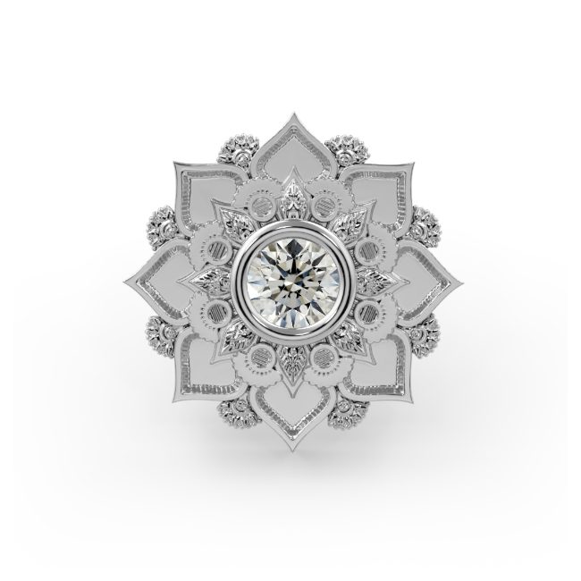 Gem Mandala Flower End--CG24548