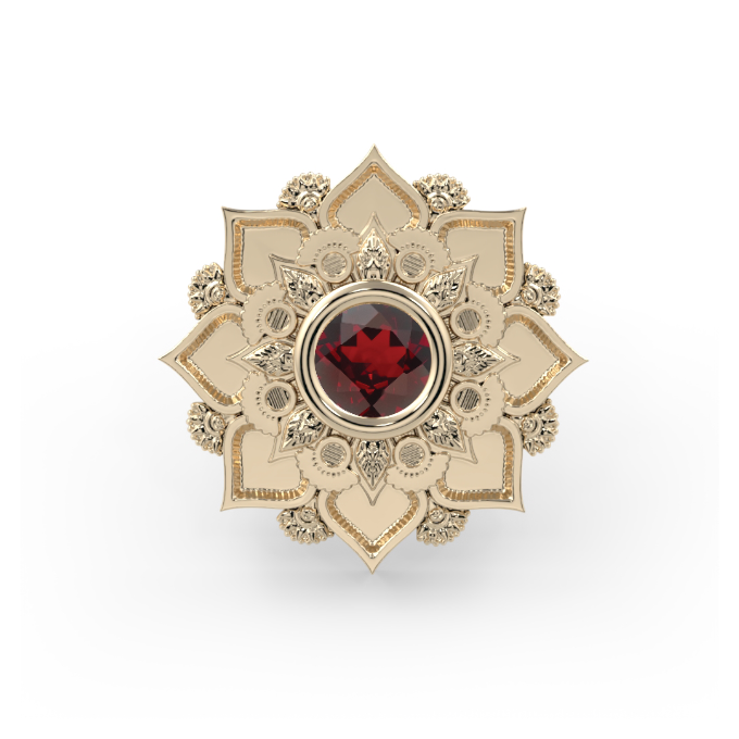 Gem Mandala Flower End--CG27420