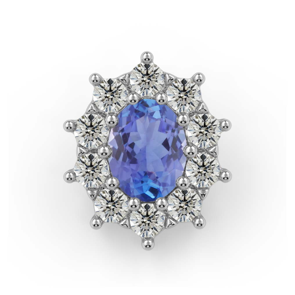 Victorian Oval Cabochon Cluster End--CG29882