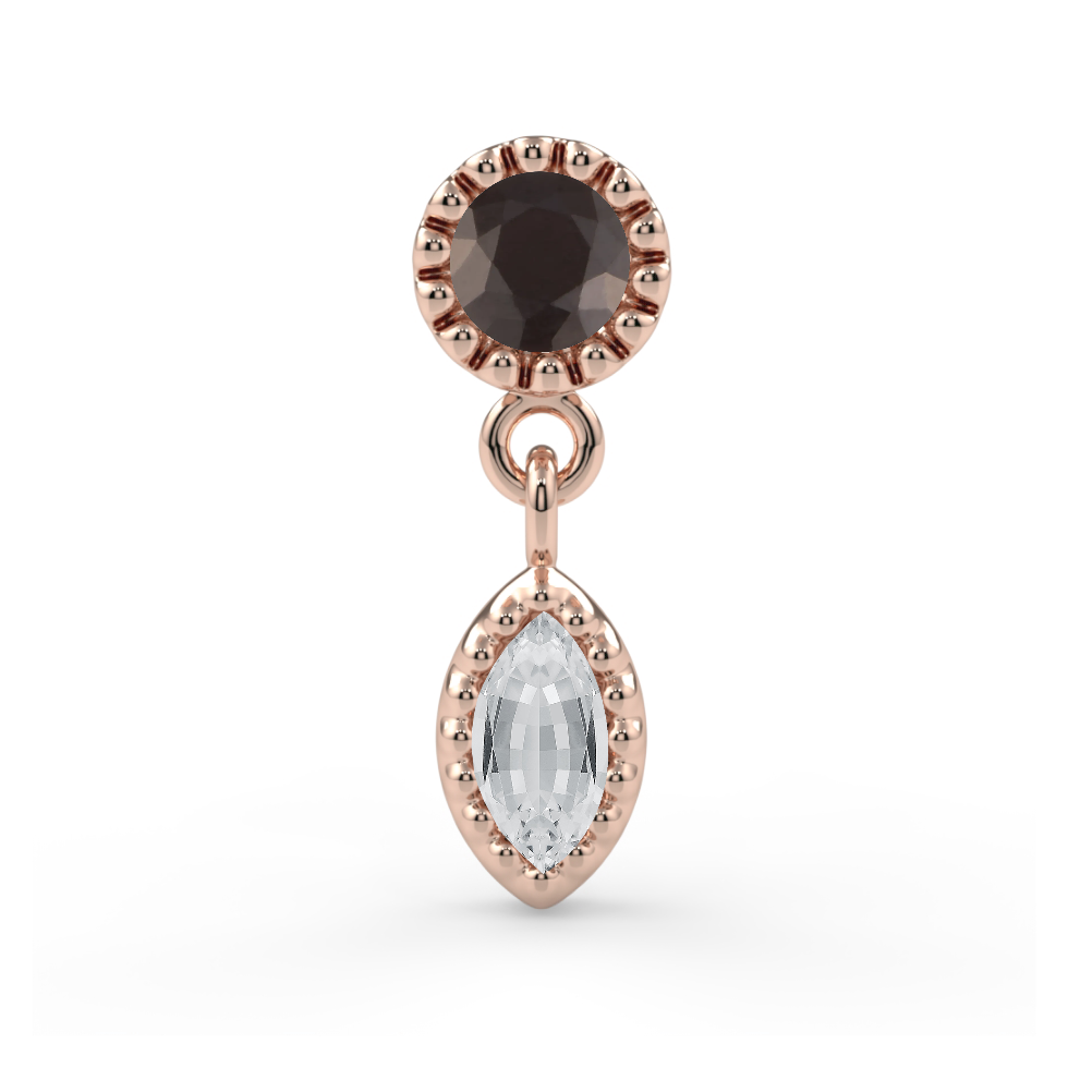 Milgrain Marquise Dangle End--CG30186