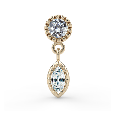 Milgrain Marquise Dangle End--CG31187