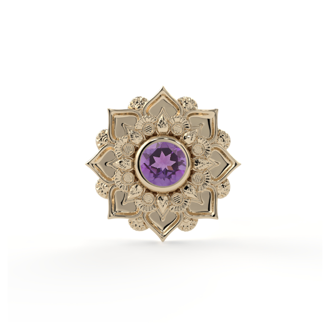 Gem Mandala Flower End--CG33199