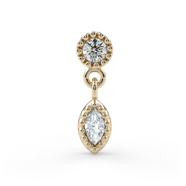 Milgrain Marquise Dangle End--CG33734