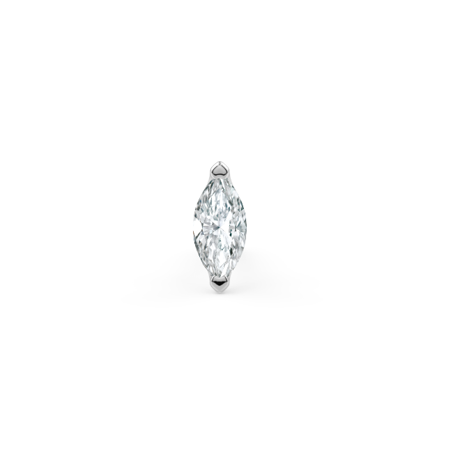 Low-Profile Marquise Prong End - 2.5x1.25 mm VS GHI Marquise Diamond