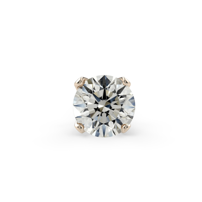Low-Profile Prong-Set End - 2mm Round Diamond VS1