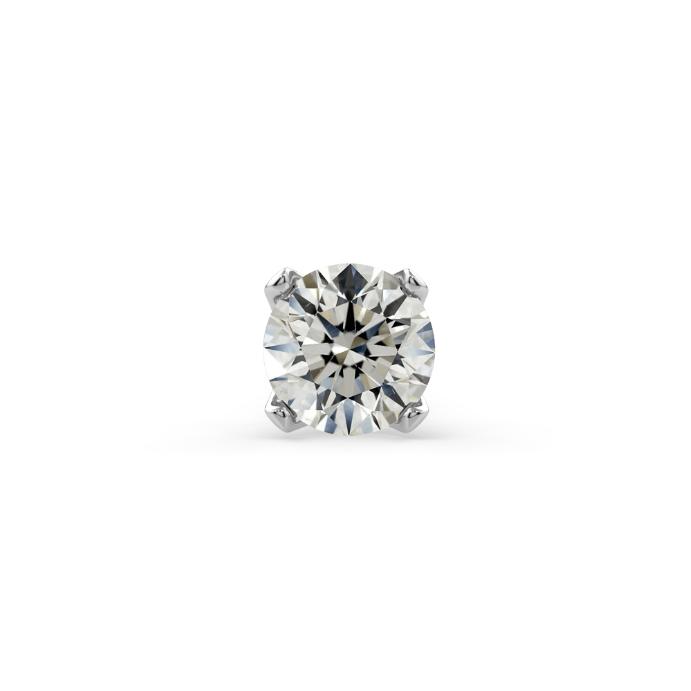 Low-Profile Prong-Set End - 1.7mm Round Diamond VS1