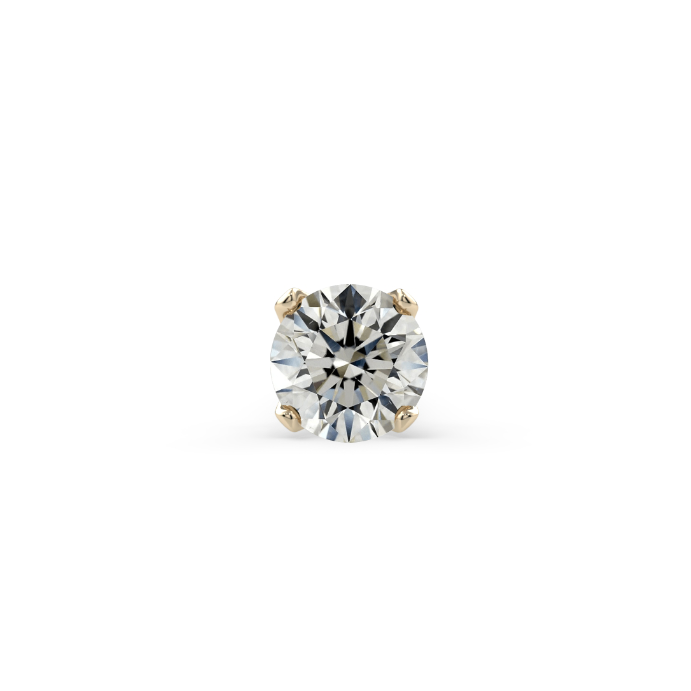 Low-Profile Prong-Set End - 1.5mm Round Diamond VS1