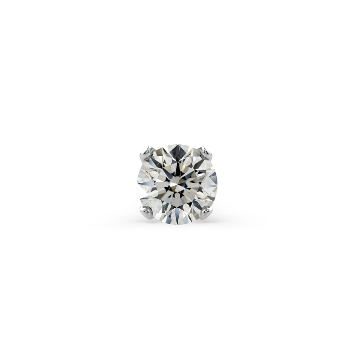 Low-Profile Prong-Set End - 1.5mm Round Diamond VS1