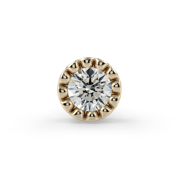 Milgrain Bezel End - 1.5mm Round Diamond SI1