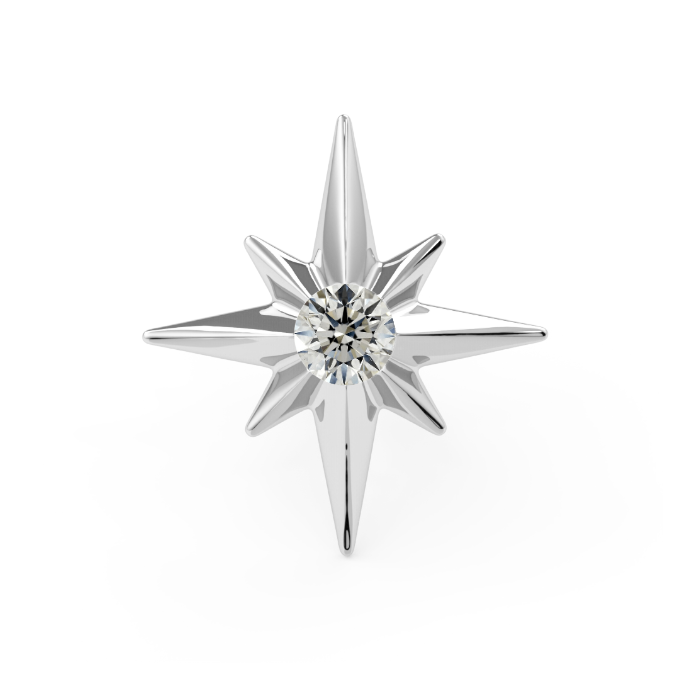 North Star End - 1.5mm Round Diamond SI1