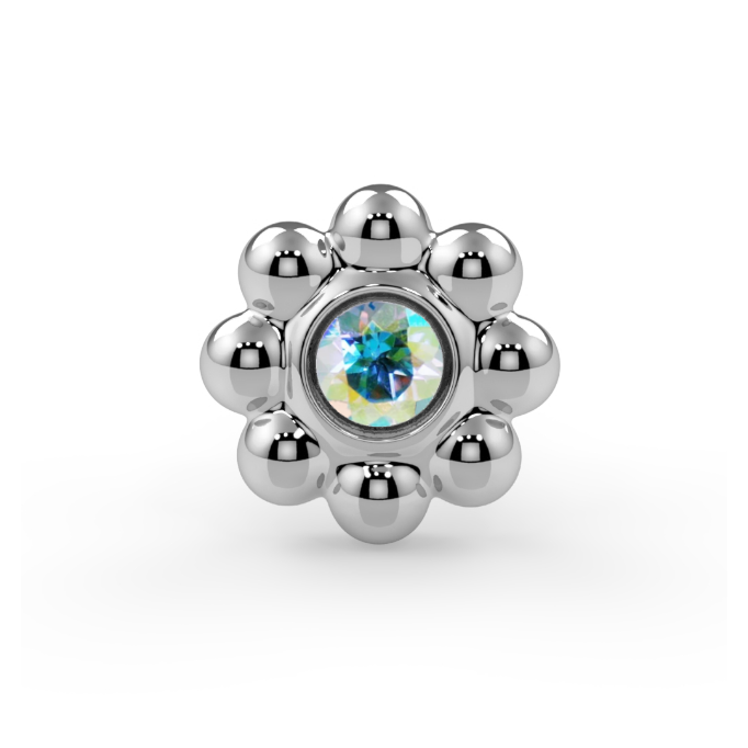 Flower End - Mercury Mist Topaz 1.5mm Round Faceted