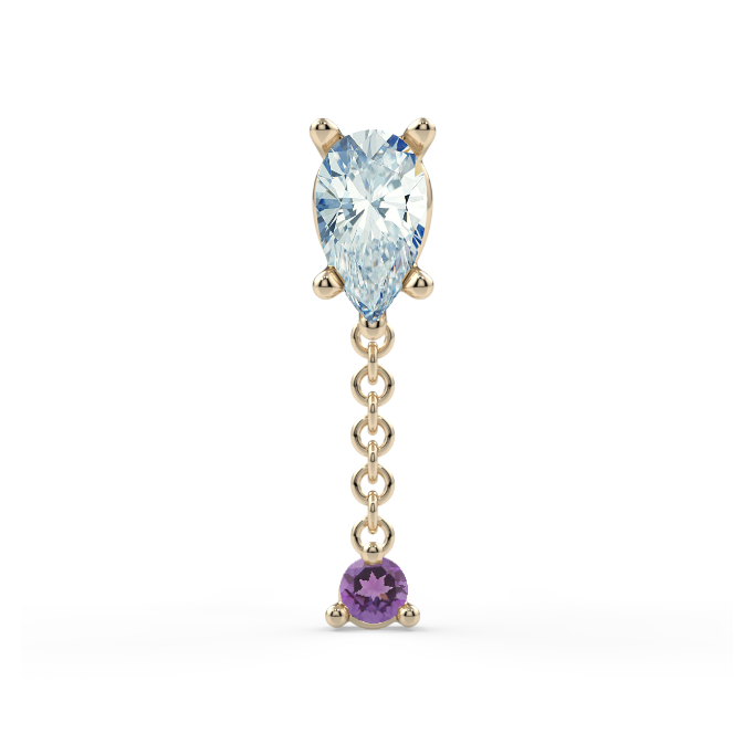 Prong-Set Pear Dangle End--CG34232