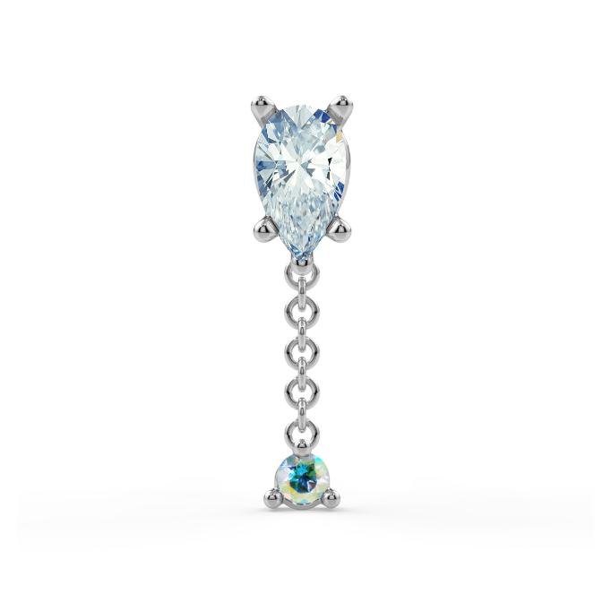 Prong-Set Pear Dangle End--CG34233