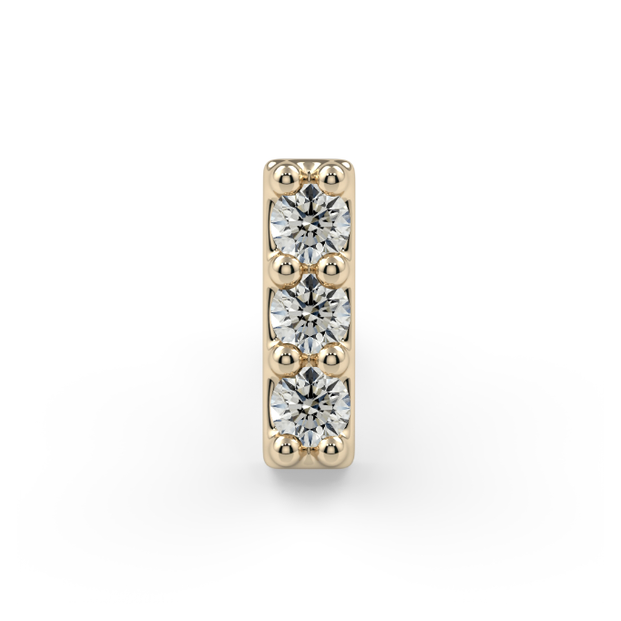 Gem Bar End - 1.25mm Round Diamond VS1