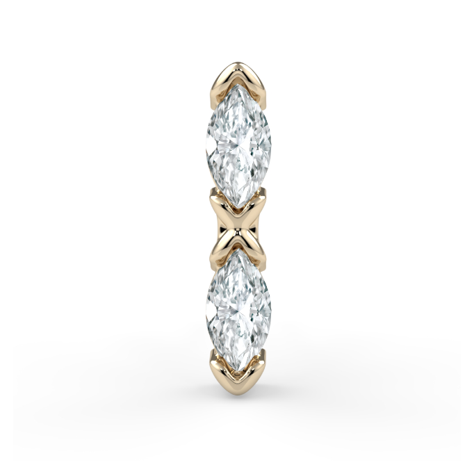 Marquise Kiss End - Diamond VS1 3x1.5mm Genuine Marquise Faceted