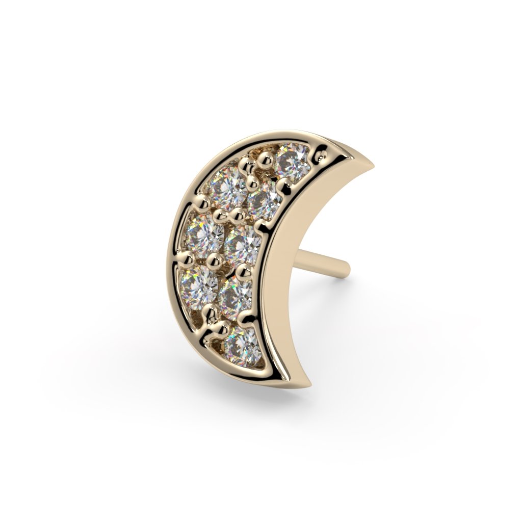 5mm Pave Moon End--CG27210