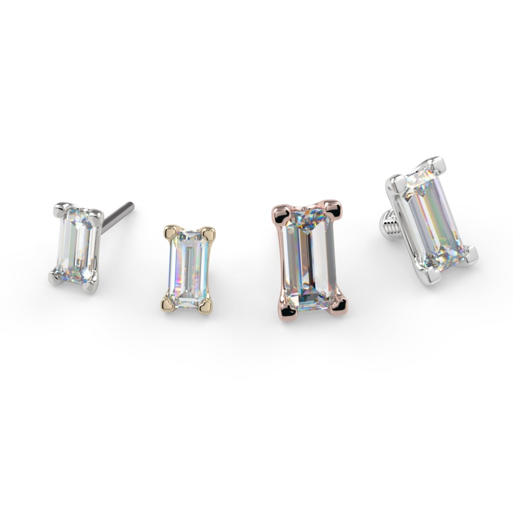 Low-Profile Baguette Prong End