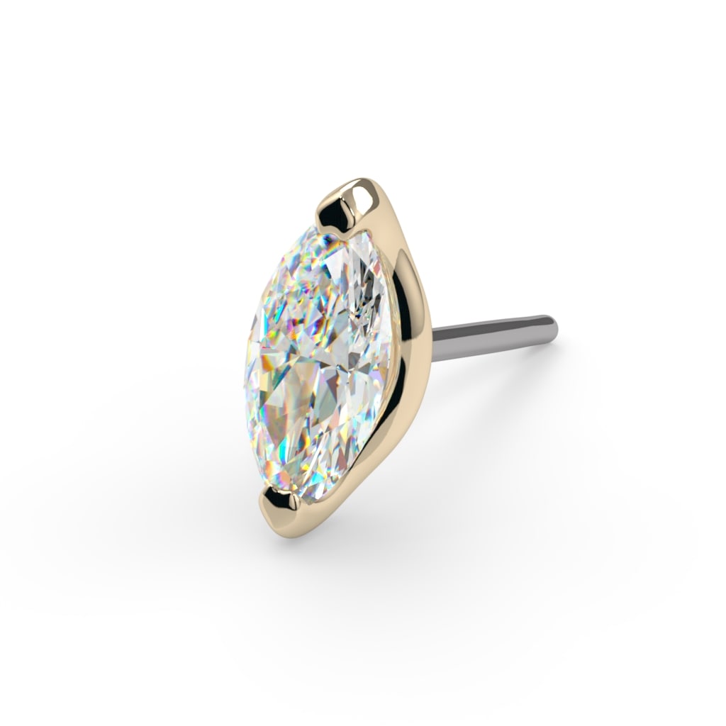 Low-Profile Marquise Prong End
