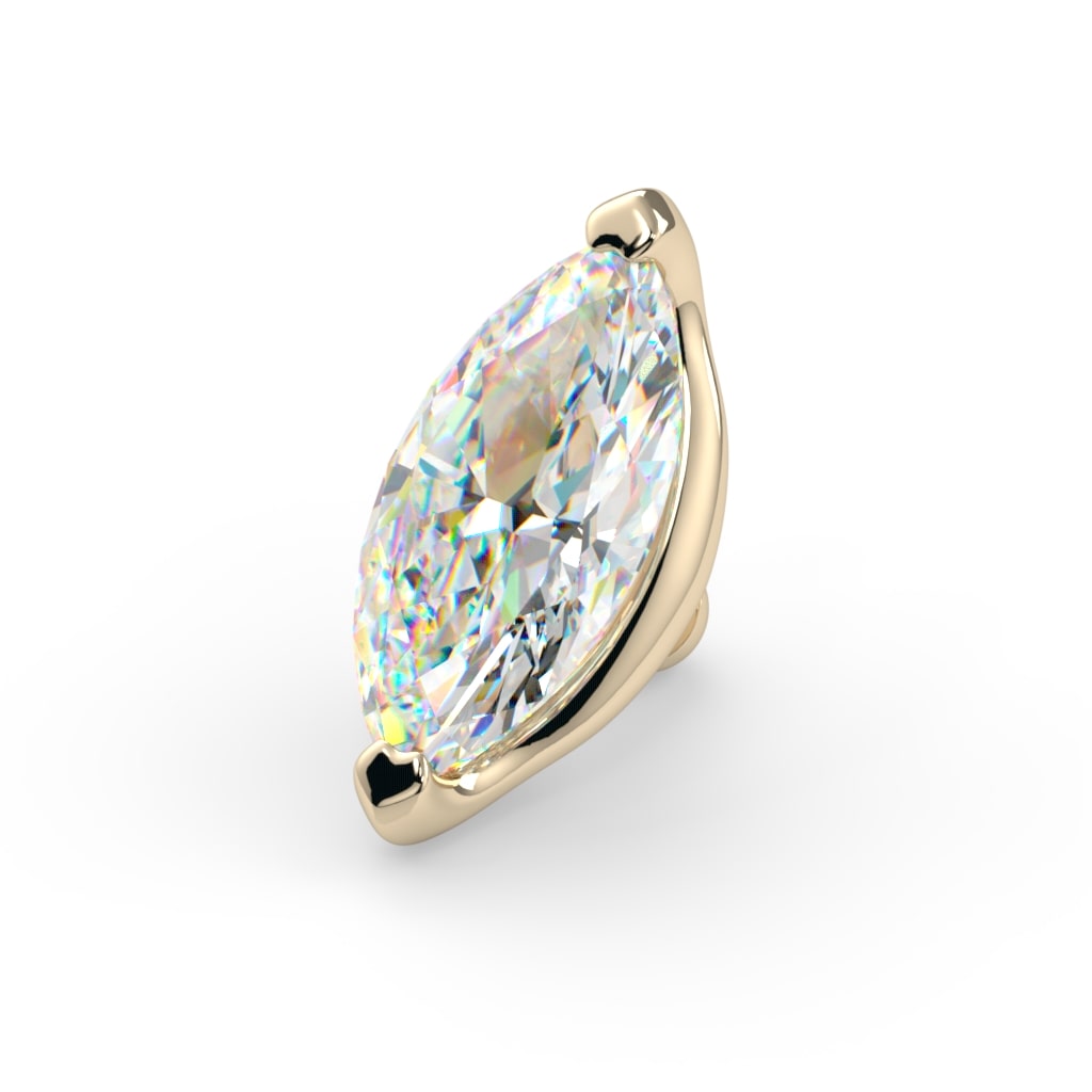 Low-Profile Marquise Prong End
