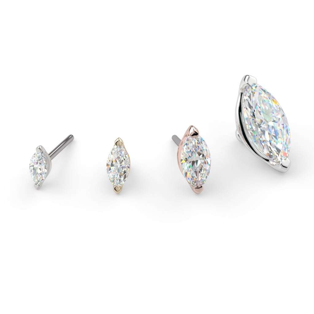 Low-Profile Marquise Prong End