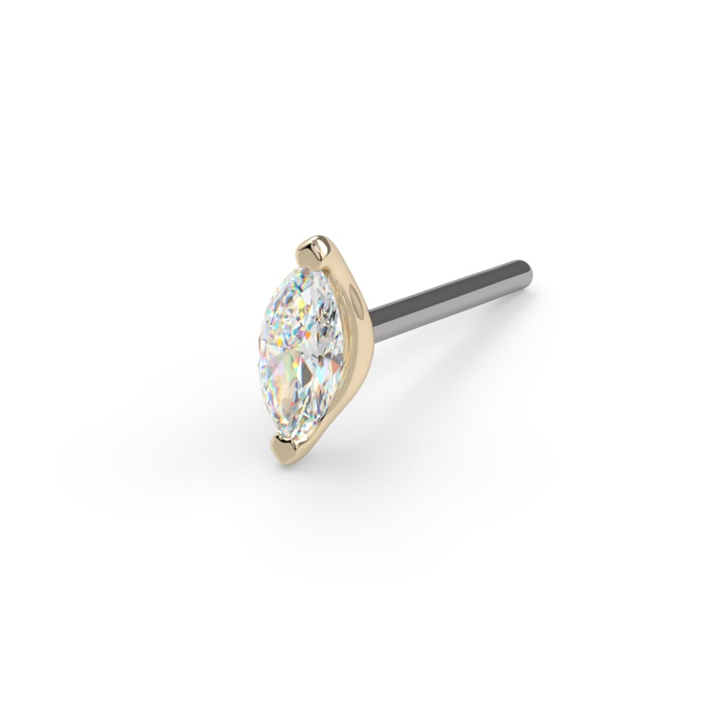 Low-Profile Marquise Prong End