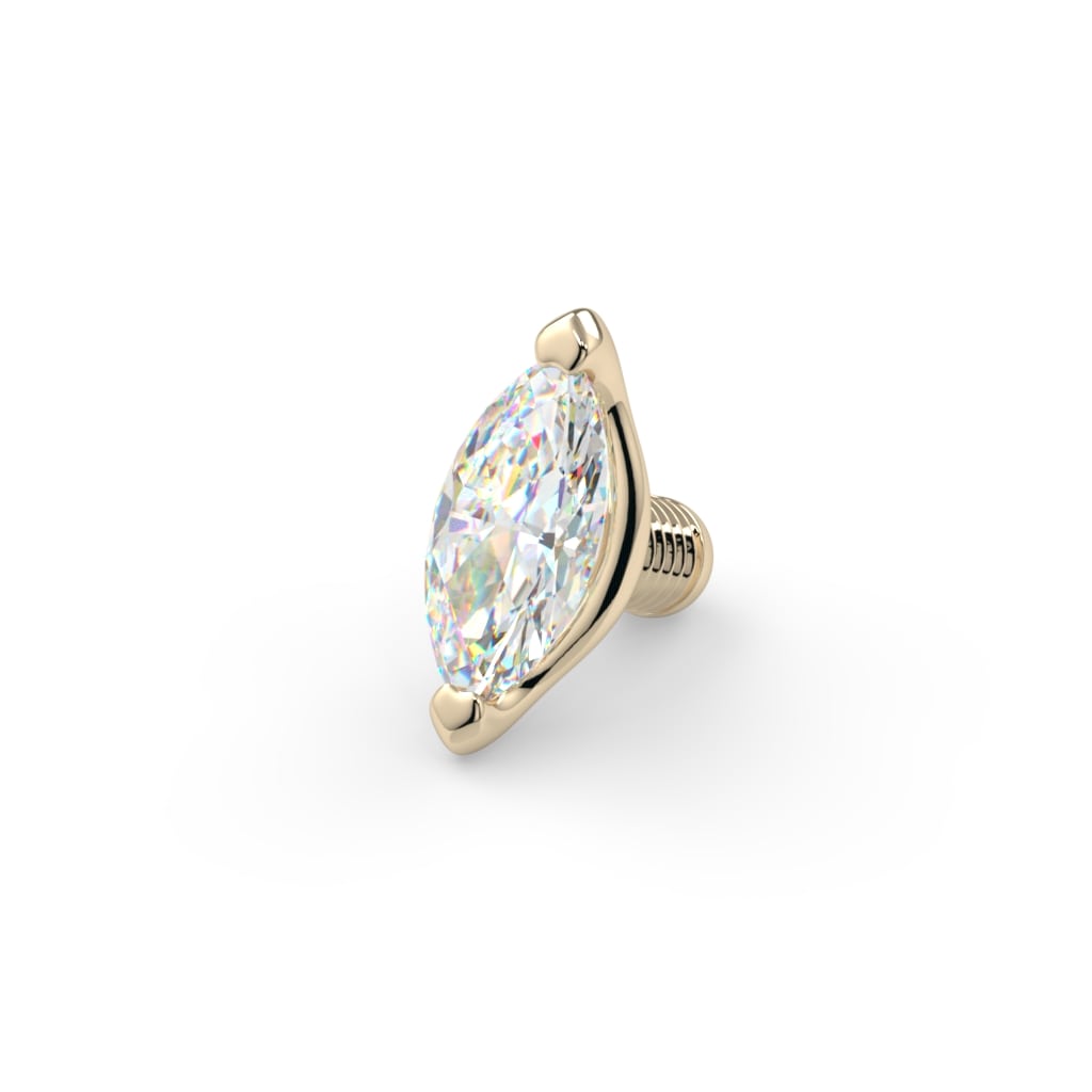 Low-Profile Marquise Prong End