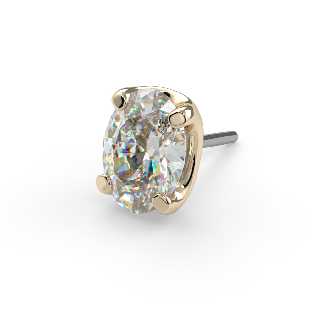 Low-Profile Oval Prong End