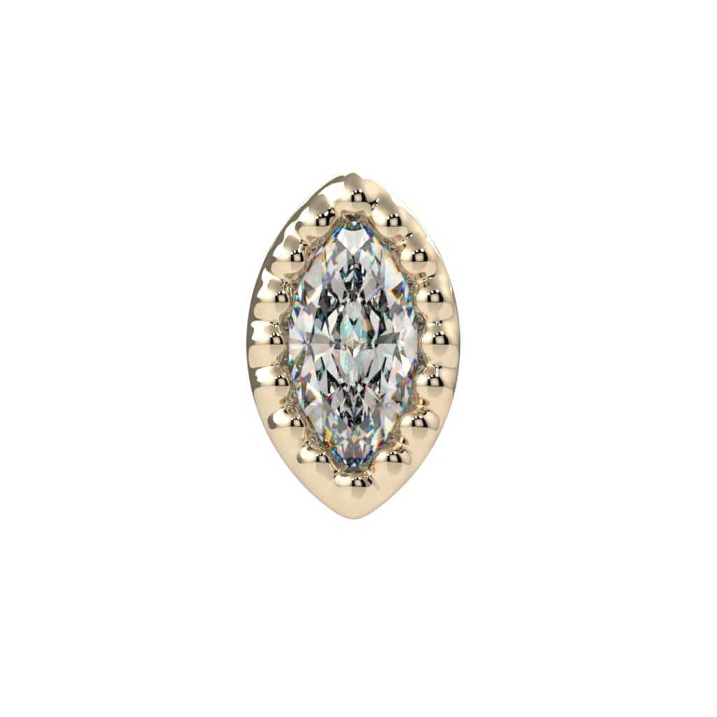 Milgrain Marquise Bezel End
