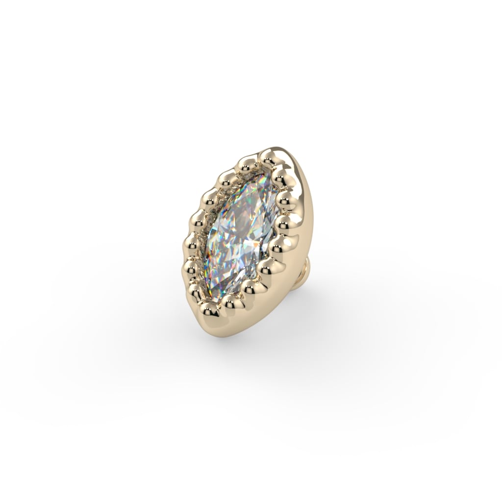Milgrain Marquise Bezel End