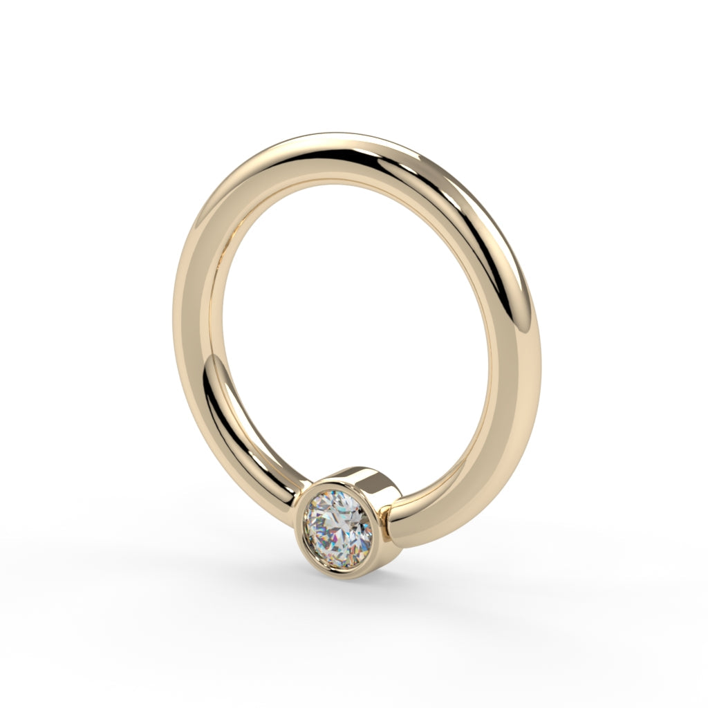 2mm Bezel Fixed Bead Ring--CG38595
