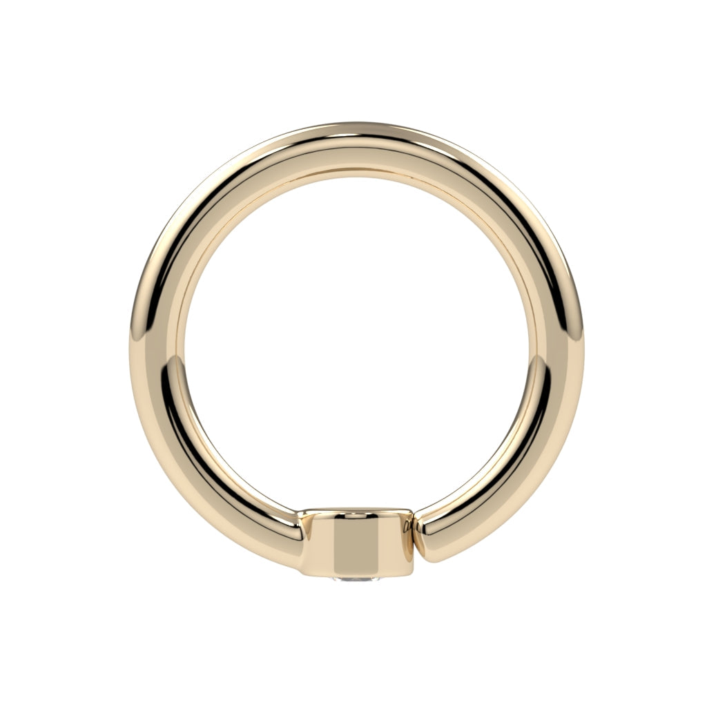 2mm Bezel Fixed Bead Ring