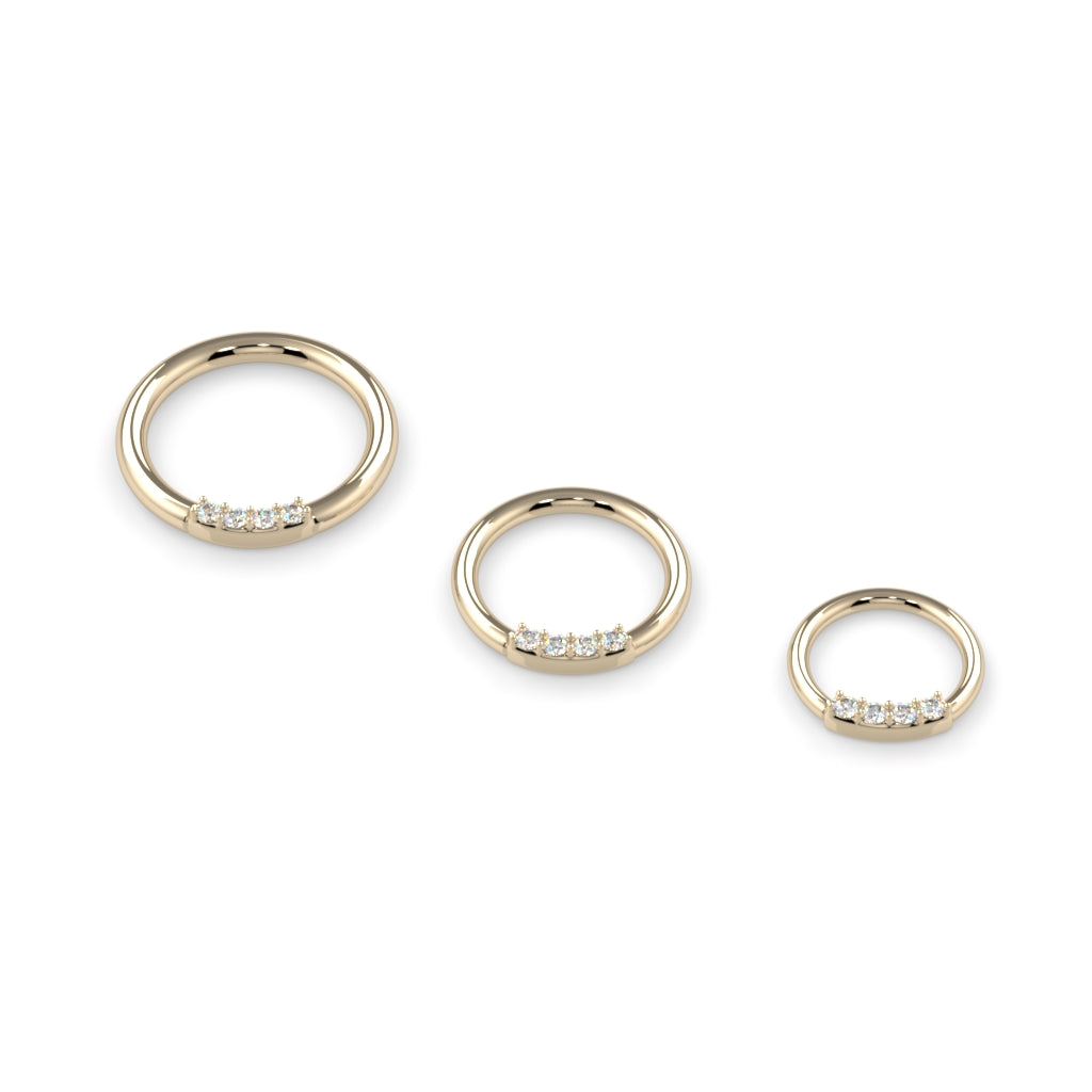 Gem Seam Ring - Forward Facing
