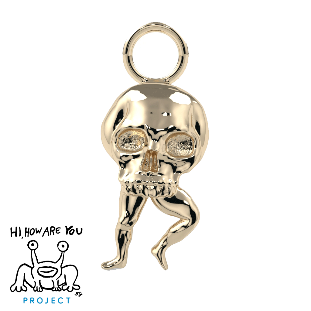 Dancing Skull Charm - Daniel Johnston Collection