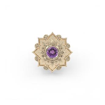 Gem Mandala Flower End--CG35084