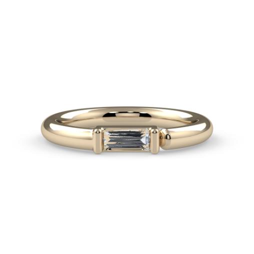 Side-Set Channel-Set Baguette Fixed Bead Ring--CG35099