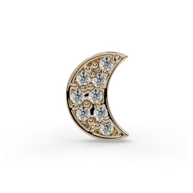5mm Pave Moon End--CG35172