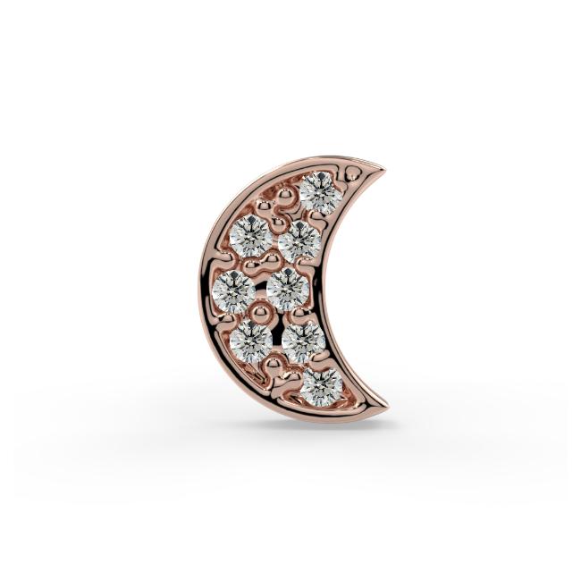 5mm Pave Moon End--CG35174