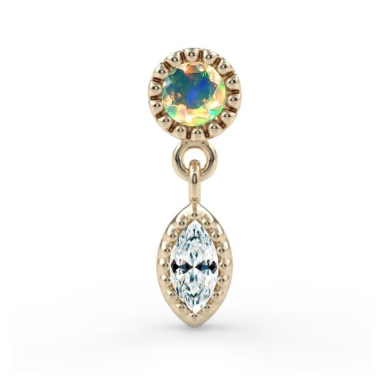Milgrain Marquise Dangle End--CG35234