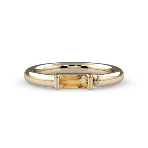 Side-Set Channel-Set Baguette Fixed Bead Ring--CG35267