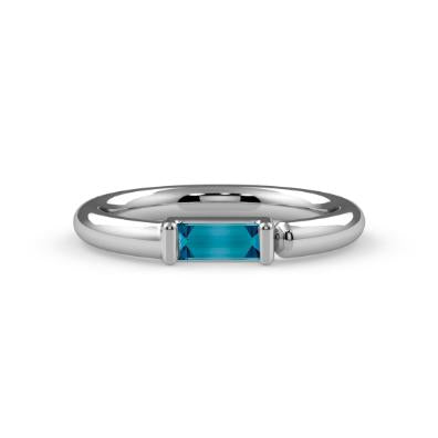 Side-Set Channel-Set Baguette Fixed Bead Ring--CG35387