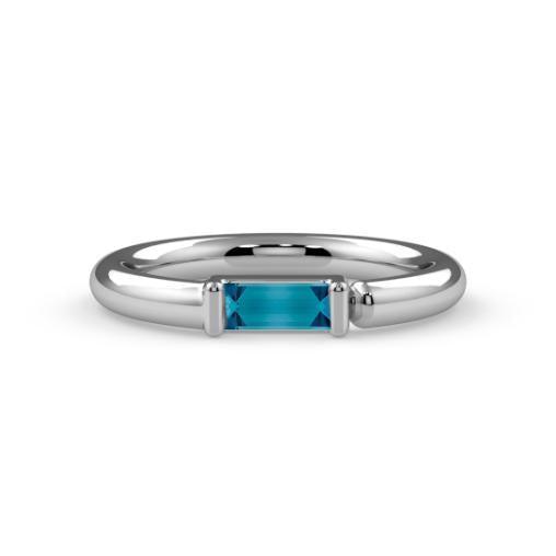 Side-Set Channel-Set Baguette Fixed Bead Ring--CG35387