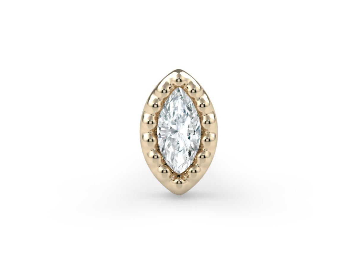 Milgrain Marquise Bezel End