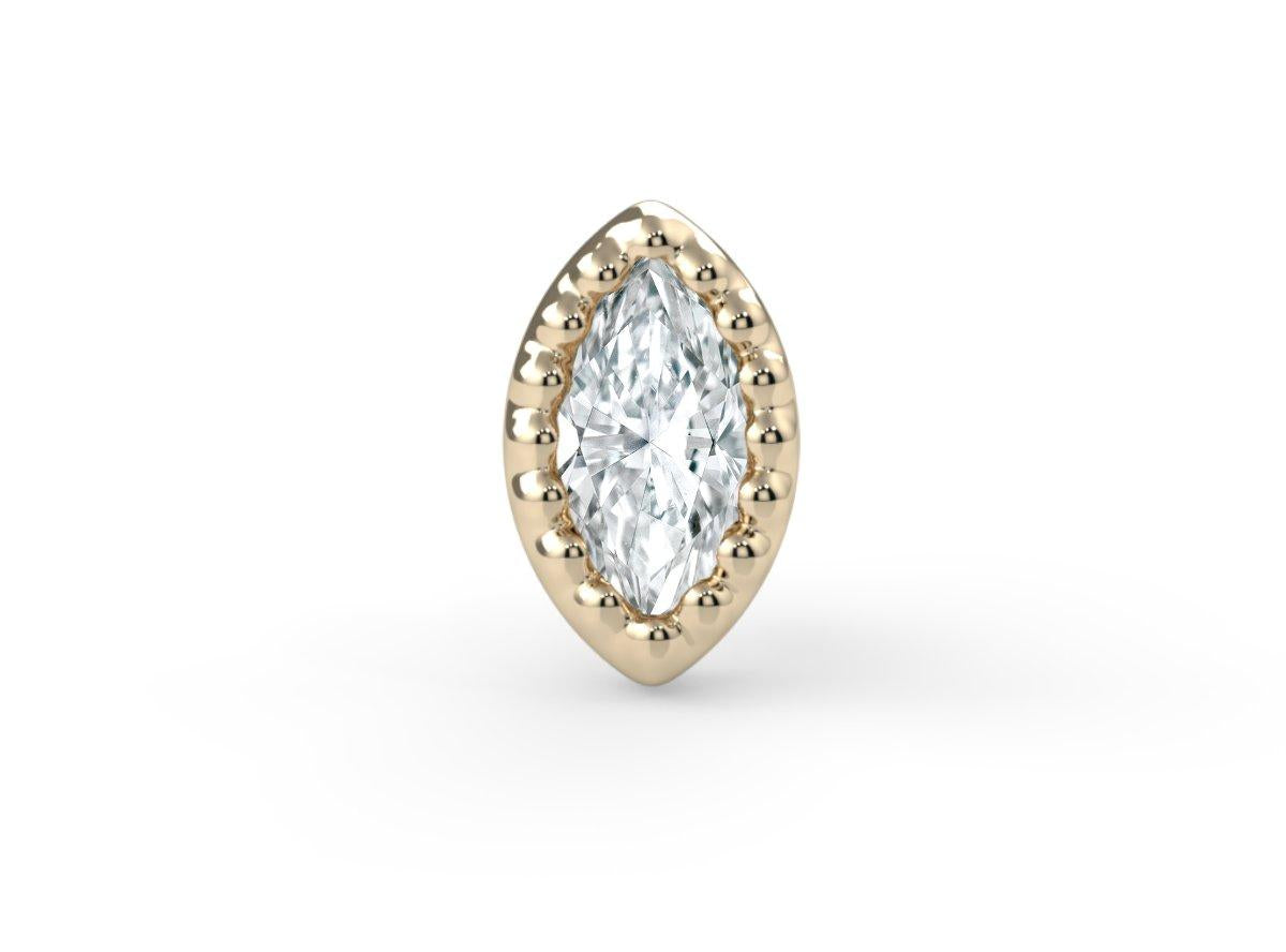 Milgrain Marquise Bezel End