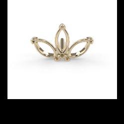 Triple Marquise Fan End