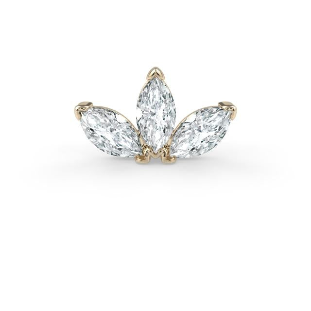 Triple Marquise Fan End